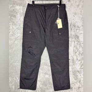 NWT MNML Men’s Black Tech Cargo Pants Lightweight 36x31 Streetwear Utility